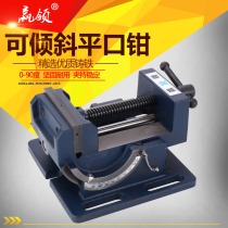 Win-collar tilting guide rod type angle flat pliers 0-90 degree tilt drilling bench vise 3 inch 4 inch bench drill fixture