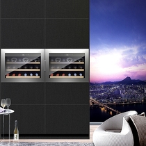 Eremite seclusion fame home kitchen embedded red wine cabinet thermostatic wine cabinet wine built-in wall