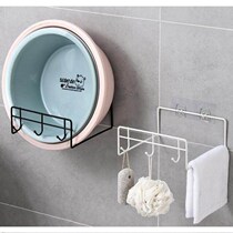 Face basin holder wall-mounted toilet bathroom basin storage toilet toilet toilet non-perforated wash basin shelf