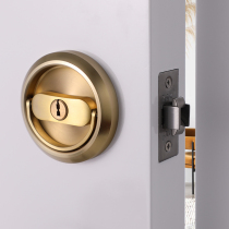 Invisible door lock pull ring lock hidden lock bedroom door lock door lock household universal wooden house invisible lock wooden door lock