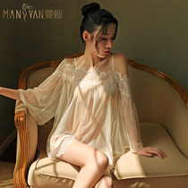 Sexy lingerie passion suit seduction open file transparent non-free pajamas bed stockings tearing flirting womens clothing