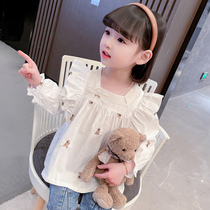 Girl Shirt Spring Autumn 2022 New Internet Red Female Baby Autumn Style Foreign Air Children Dress With Long Sleeves Shirt Autumn Clothing