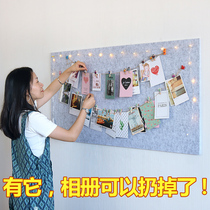 Photo Wall non-perforated decoration ins Wind Photo Wall Nordic background wall self-adhesive Net red doll Wall Wall Wall Wall