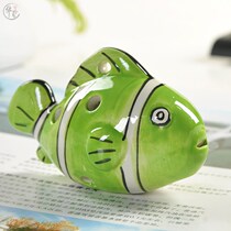 Cute cartoon Carina 6 holes beginner dolphin Ocarina childrens musical instrument toys practical childrens gift kindergarten