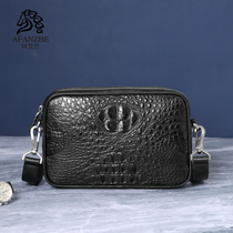  Imported crocodile leather shoulder bag casual business mens messenger bag leather oblique cross bag luxury handmade customization