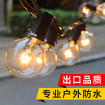 Outdoor waterproof light string Lantern string lamp hanging lamp balcony layout courtyard house decoration lamp garden tree light bulb string