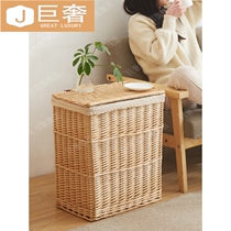 Dirty clothes storage basket Net Red large foldable laundry basket toys dirty clothes basket cloth storage frame Rattan
