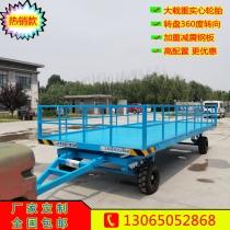 Manufacturer Direct Sales Traction Type Flatbed Truck Heavy Tool Trailer Factory Area Goods Transfer Car Forklift Pallet Transporter
