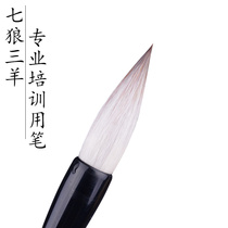 The calligraphers wonderful Yan Zhenqing Yan body special diligent monument multi-pagoda brush set large medium and small wolves sheep and regular script adult beginners students introductory calligraphy professional set