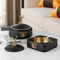 Light luxury simple office ashtray Nordic ins fawn decoration creative personality living room tea table ornaments