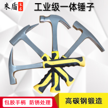Woodworking hammer sheep horn hammer one-piece stainless steel multi-function home decoration hammer hammer nail hammer nail pulling tool