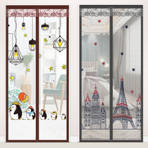 Velcro anti-mosquito screen Door screen window screen Self-installed screen screen Magnetic curtain Self-adhesive magnet household window screen screen free hole