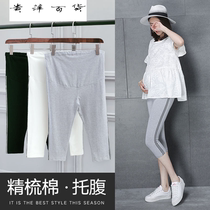 Pregnant women Capri pants summer thin size adjustment breathable summer maternity wear summer pregnant women pants leggings summer
