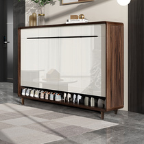 Household door simple modern shoe cabinet large capacity solid wood storage entrance door outside entrance storage partition cabinet