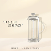 Fragrant color milk frother milk frother hand-held coffee milk frother manual milk frother sender glass