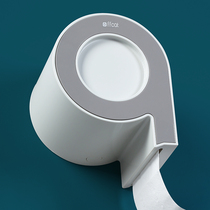 Six-shaped creative wall-mounted household toilet roll paper box-free toilet waterproof roll paper box