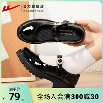 Pull back jk shoes small leather shoes womens summer 2022 new British style loafers Japanese Mary Jane shoes womens shoes black