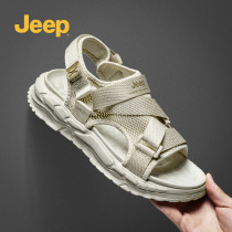 jeep gip male shoes 2022 new summer outside wearing beach sandals youth sports soft-bottom men cool slippers