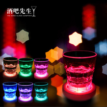 Mr. Bar LED glowing coaster colorful cocktail luminous base luminous light wine coaster lamp holder wine mat