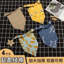 Baby enlarged mouth towel newborn baby cotton triangle boy girl Korean version of foreign-Air bib Spring and Autumn Winter