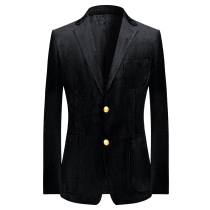 This high-end mens suit 2021 Autumn New wide strip retro corduroy handmade blazer suit jacket