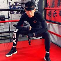 Boxing tie strap 5 m Thai boxing Sanda elastic bandage fight fight guard belt 4 m sandbag training wrap belt