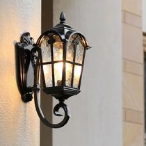 American outdoor corridor aisle waterproof villa garden solar light outdoor gate courtyard balcony European wall lamp
