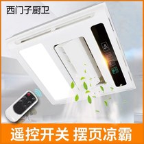Kitchen cold Tyron integrated ceiling negative ion air cooler with lamp two in one 3030 lighting electric fan led