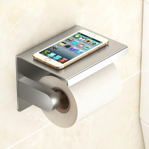 Toilet roll paper holder stainless steel bathroom rack toilet paper towel box toilet tissue storage wall wall-free hole