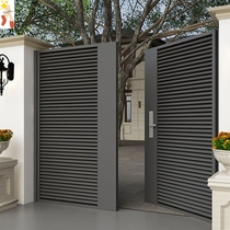 Wrought courtyard door Louver modern villa door single double open yard door home door country garden door fence door