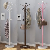 Marble Wrought iron floor-to-ceiling coat rack Simple modern hanger Simple clothes bedroom household storage storage