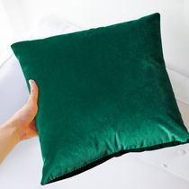 Simple solid color high-end Dutch velvet pillow cushion soft cushion sofa cushion flannel pillow modern