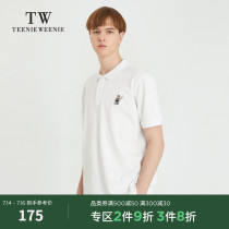 TeenieWeenie bear mens fashion lapel polo shirt 2021 summer new mens T-shirt short-sleeved tide