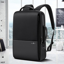 Paul Backpack Mens Double Shoulder Bag College Students Business Large Capacity Travel Computer Male High School Student School Bag Customize