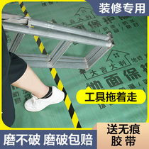 Decoration floor protective film floor tile wood floor moisture-proof film home decoration indoor ceramic tile one-time protective mat plastic film