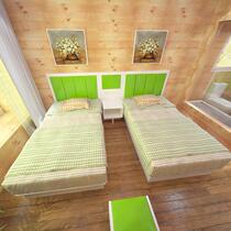 Guest House Hotel Single Apartment Rooms Bed Furnishings Furniture Complete staff Dormitory Double single beds Bed Frame computer desk