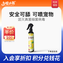 Pet cat dog special disinfectant water disinfectant sterilization spray more small cute cat plague Cat House kennel disinfectant