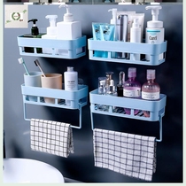 Towel debris rack Paste hanging box Bathroom shelf Wall hanging basket storage cabinet Single wall hanging glass