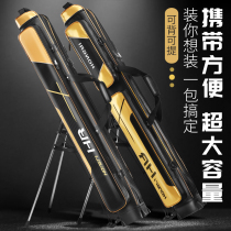 Hirojapan Gear Bag Fishing Rod Bag Hard Shell Multifunction Large Capacity Triple Waterproof Fish Rod Bag 1 25 m Rod Bag
