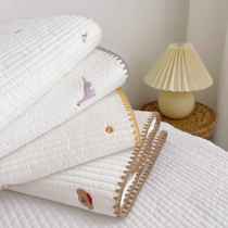Korean quilted embroidered childrens cotton sheet bed cover newborn baby sleeping mat pure cotton baby mattress mattress summer