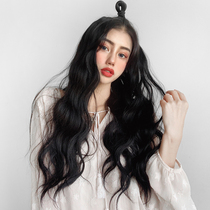 Water ripples one piece of traceless big wave long curly hair U-shaped invisible hair wig female long hair wig