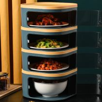 Insulation food cover multi-layer household multifunctional dust cover kitchen food cover table leftover storage box artifact