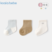 Koala nose newborn socks spring and autumn cotton socks 0 - March baby pine stockings baby socket baby spring coat
