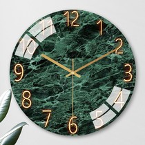 Clock and clock living room fashion creative personality clock hanging watch simple home silent electronic quartz clock hanging wall