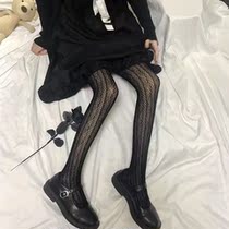 Japanese ins Lolita beautiful lace hollow socks socialite Mori European retro stockings White pantyhose women