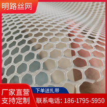The whole roll of plastic flat net thickened chicken duck and goose foot pad leakage net balcony protection net breeding net pet escape net