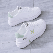 Small white shoes women 2021 new spring and autumn thin thick-soled shoes fashion embroidery mesh breathable sports casual white shoes
