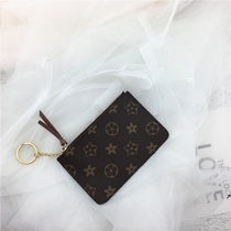 Ultra-thin small coin wallet womens short model 2021 New Korean key bag fashion coin bag retro Joker card clip tide