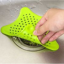 Starfish floor drain suction cup Kitchen pool floor drain pad Odor-proof sewer anti-blocking floor drain cover Bathroom floor drain mat