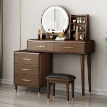 New Chinese style all solid wood dressing table dressing table Dressing table Modern simple bedroom with light storage cabinet one new style
